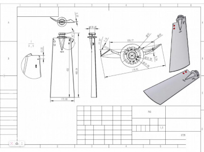 Лопасть крыльчатки Wingfan K7ZL K7ZR